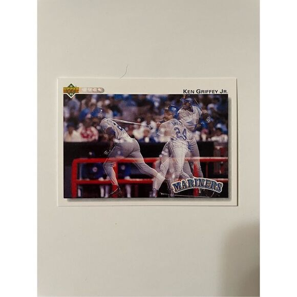 1991 Ken Griffey Jr Parallel action shot #424 mint condition - Picture 1 of 3